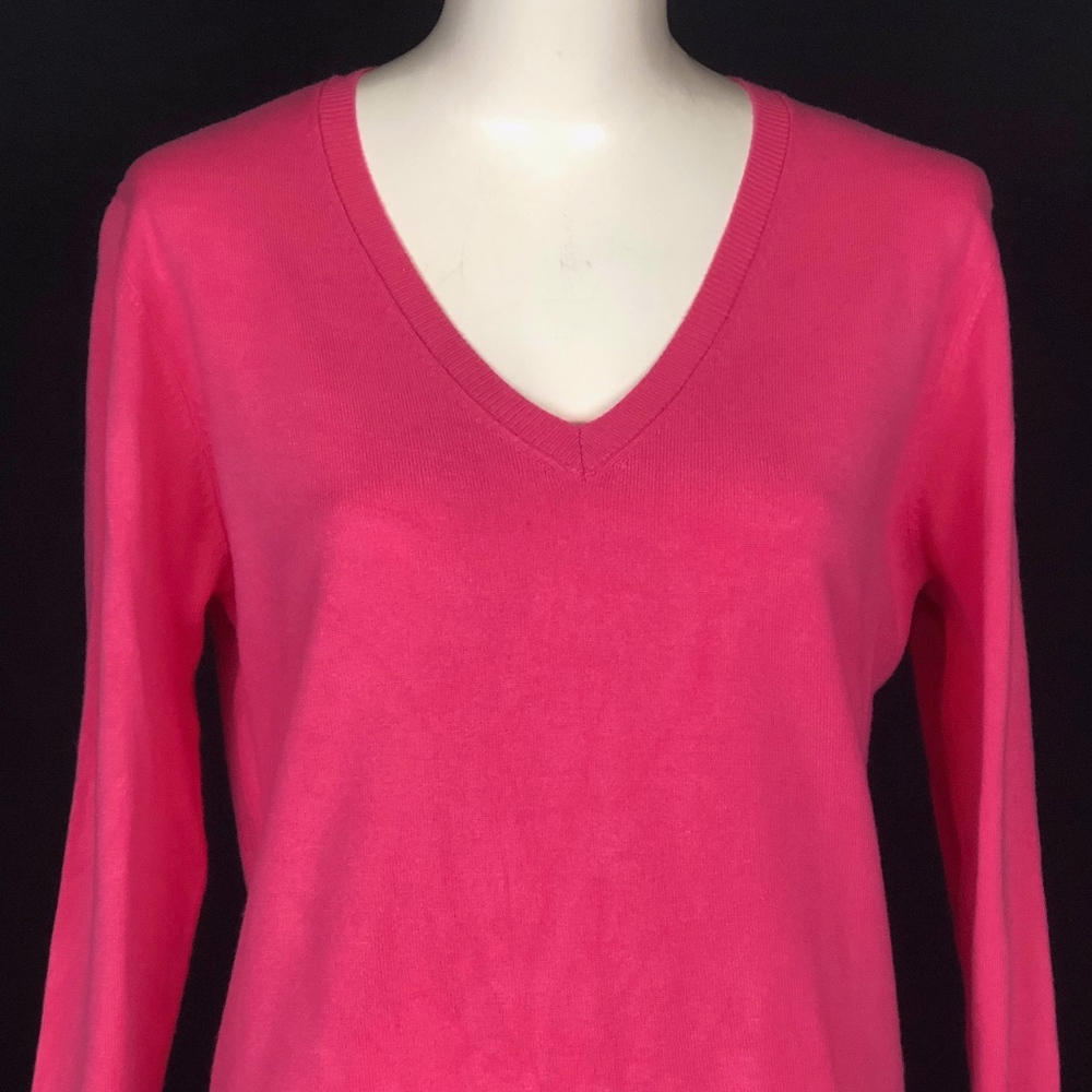 525 America Pink V-Neck Sweater